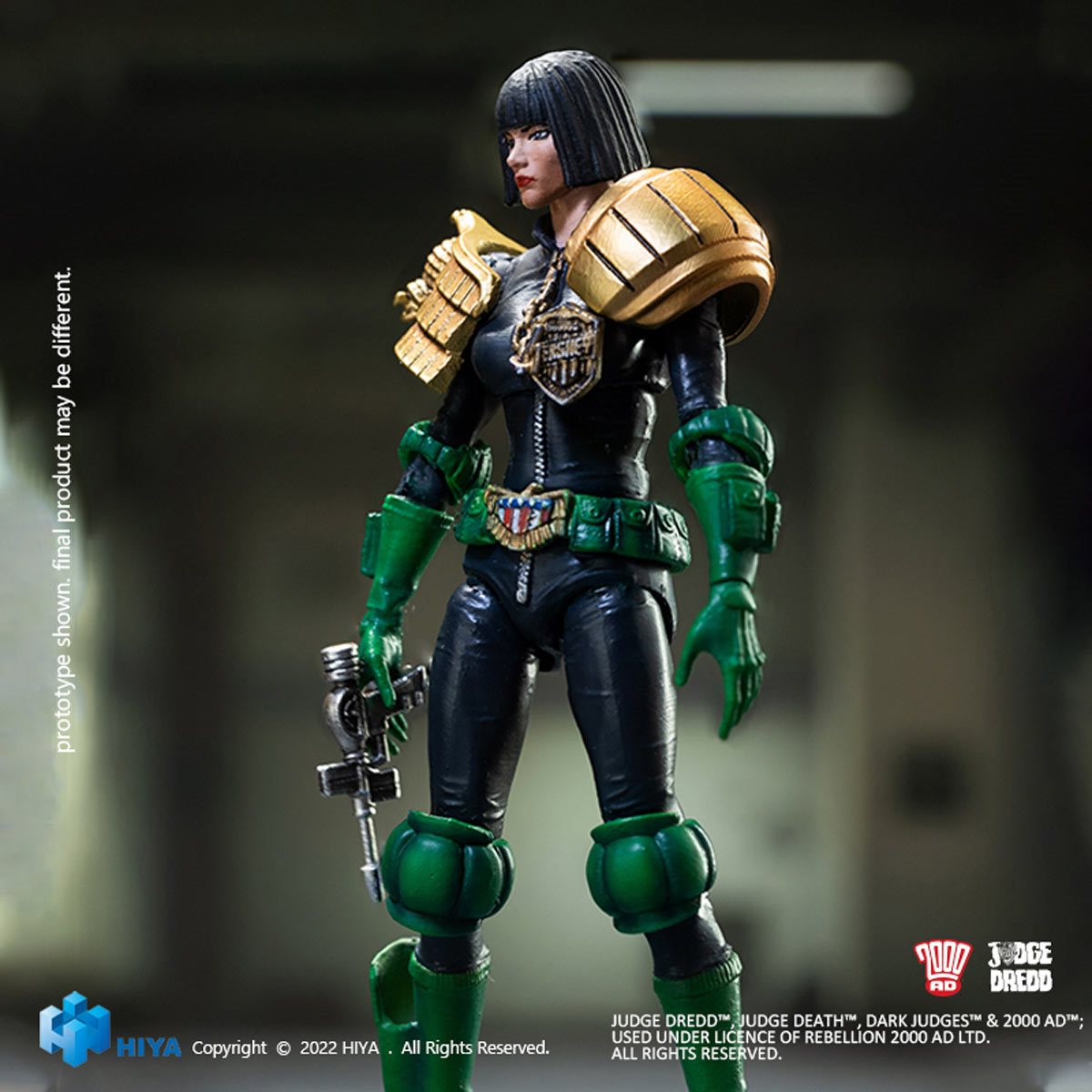 Judge Dredd Judge Hershey Exquisite Mini Series 1:18 Scale Action Figure