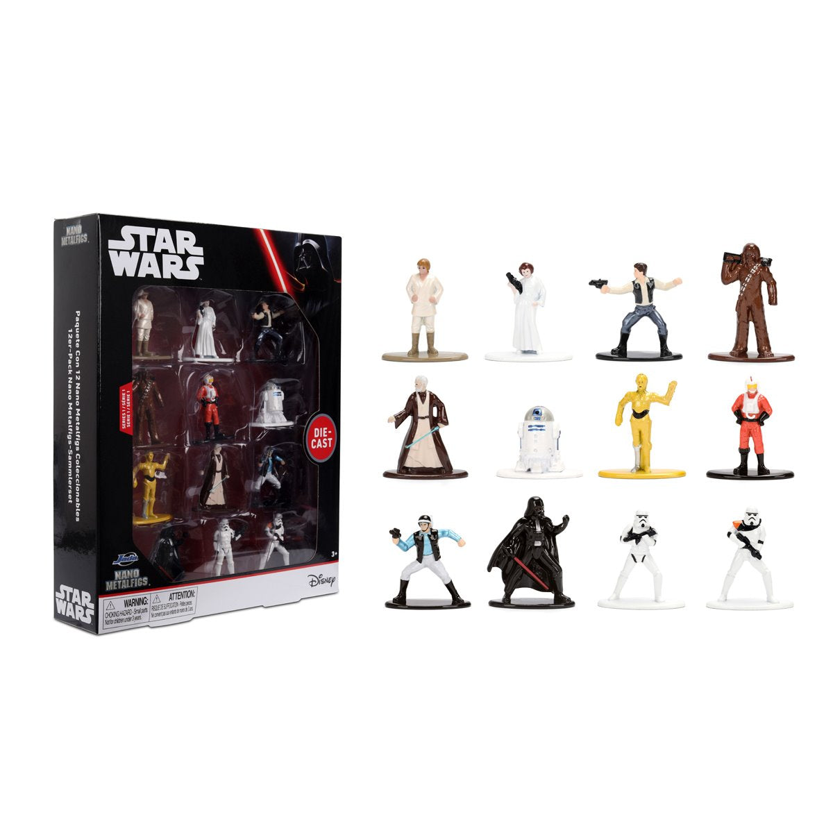 Star Wars Wave 1 Nano MetalFigs Die-Cast Metal Mini-Figure 12-Pack