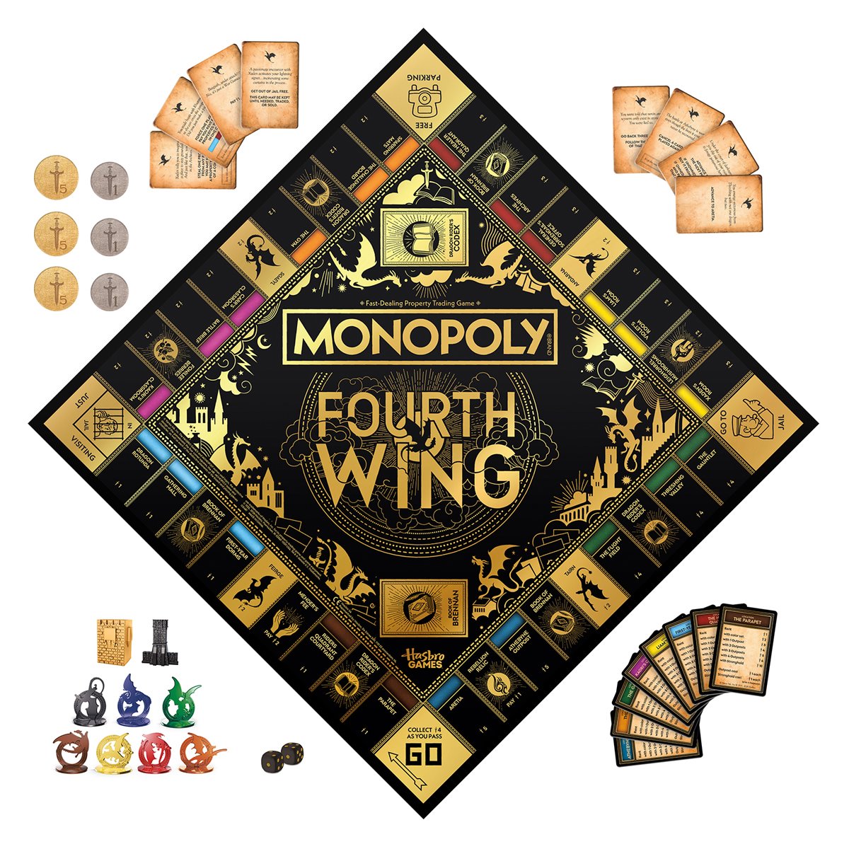 Fourth Wing Edition Monopoly Board Game
