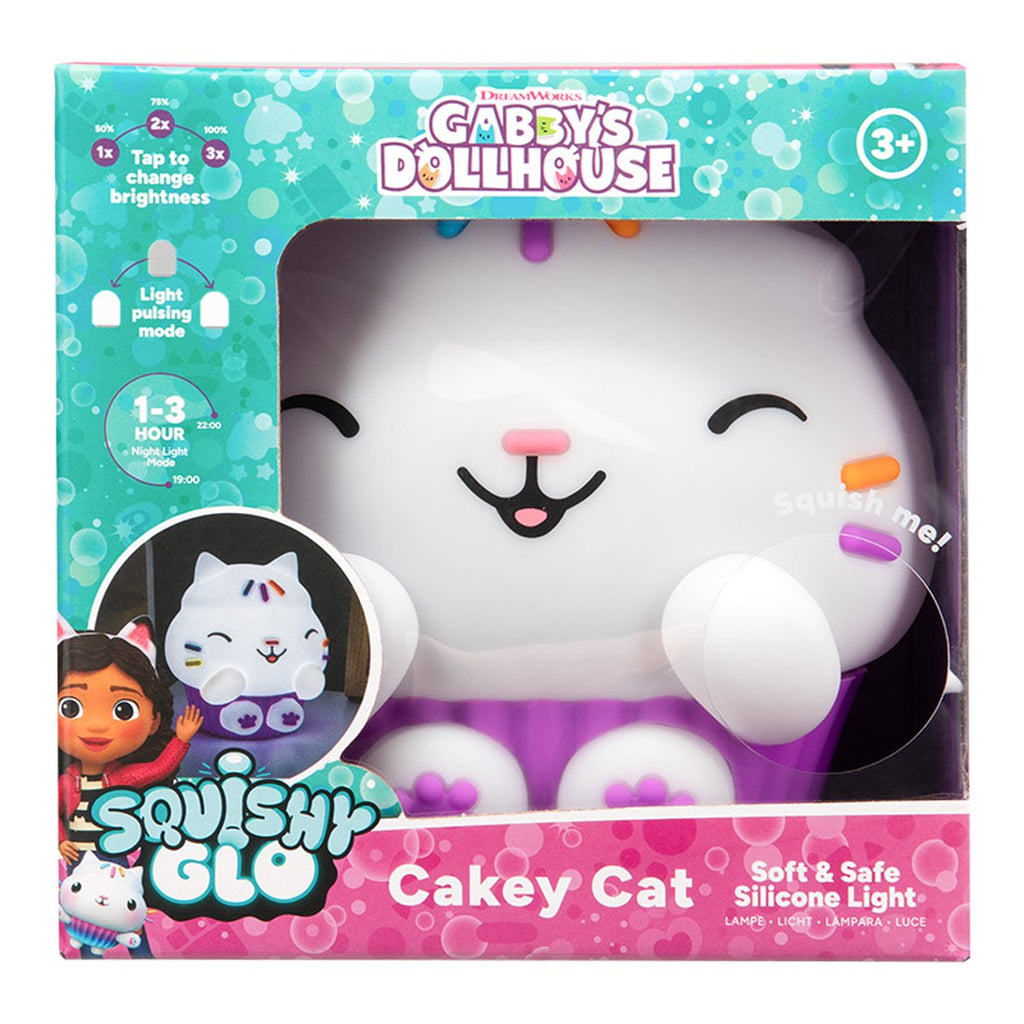 Gabby's Dollhouse Cakey Cat SquishyGlo Silicone Light