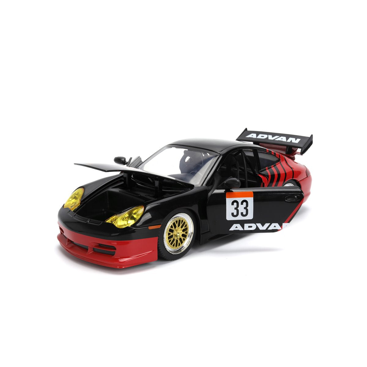 Hyper-Spec Porsche 911 GT3 RS 996 1:24 Scale Die-Cast Metal Vehicle