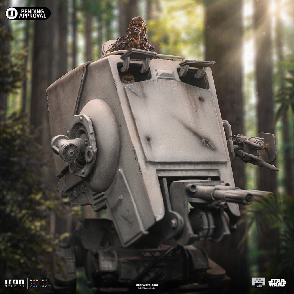 Star Wars: Return of the Jedi AT-ST and Chewbacca 1:20 Demi Art Scale Limited Edition Statue