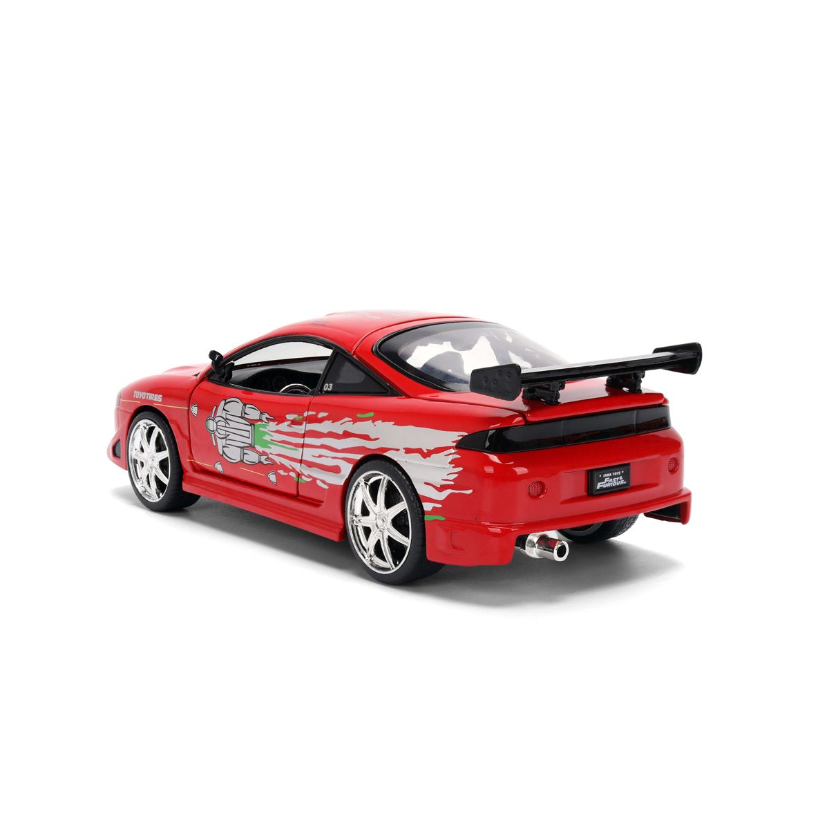 Fast and the Furious Brian's Mitsubishi Eclipse Toyo Tires 1:24 Scale Die-Cast Metal Vehicle
