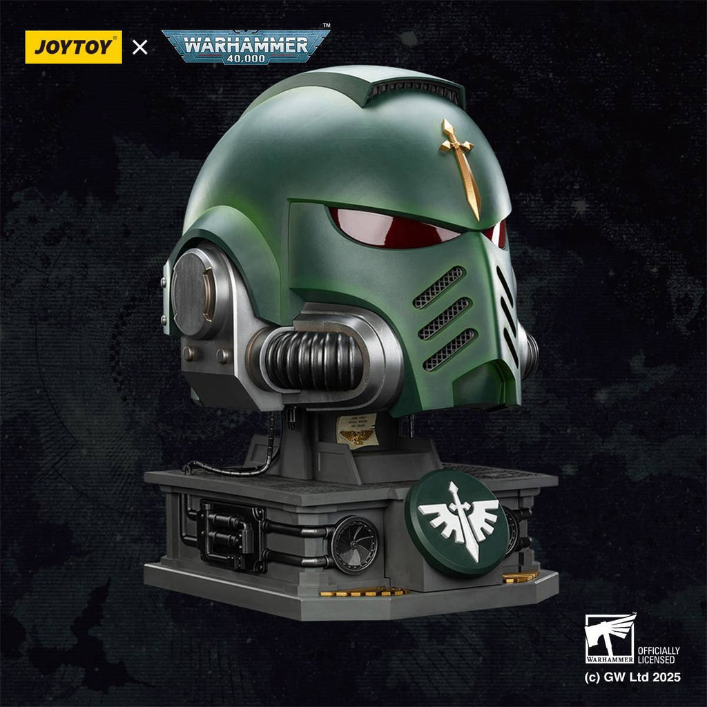 Joy Toy Warhammer 40,000 Dark Angels MkX 1:1 Scale Roleplay Helmet Prop Replica with Stand