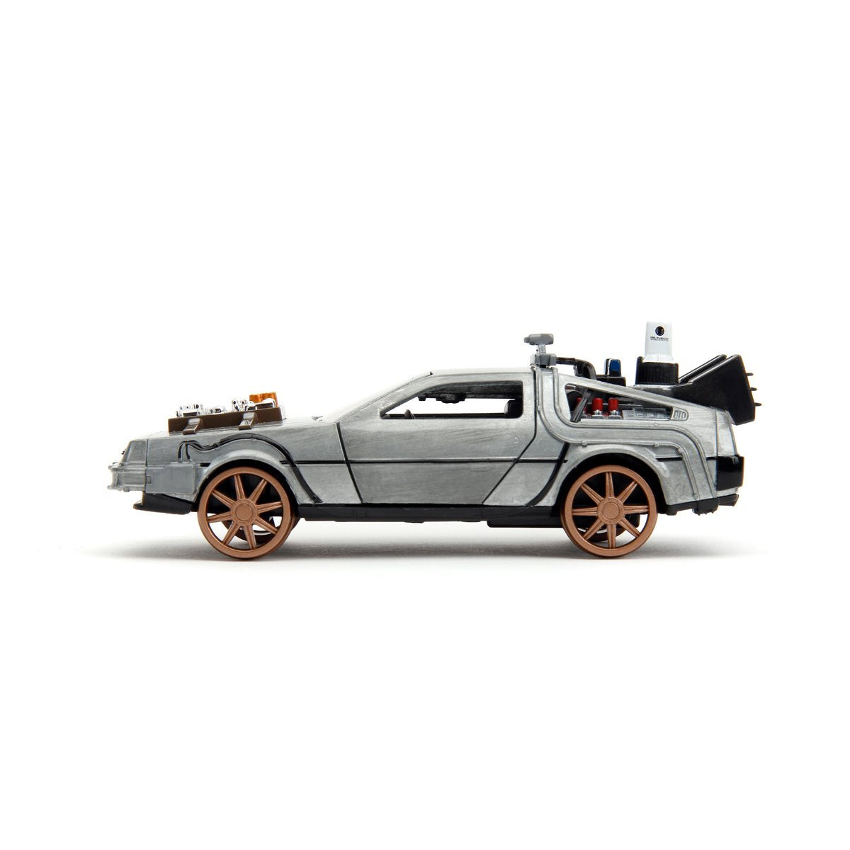 Back to the Future 3 Time Machine with Rail Wheels 1:32 Scale Die-Cast Metal Vehicle