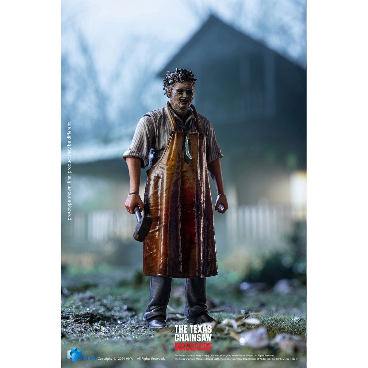 Texas Chainsaw Massacre 1974 Exquisite Mini Leatherface Killing Mask 1:18 Scale Action Figure - Previews Exclusive