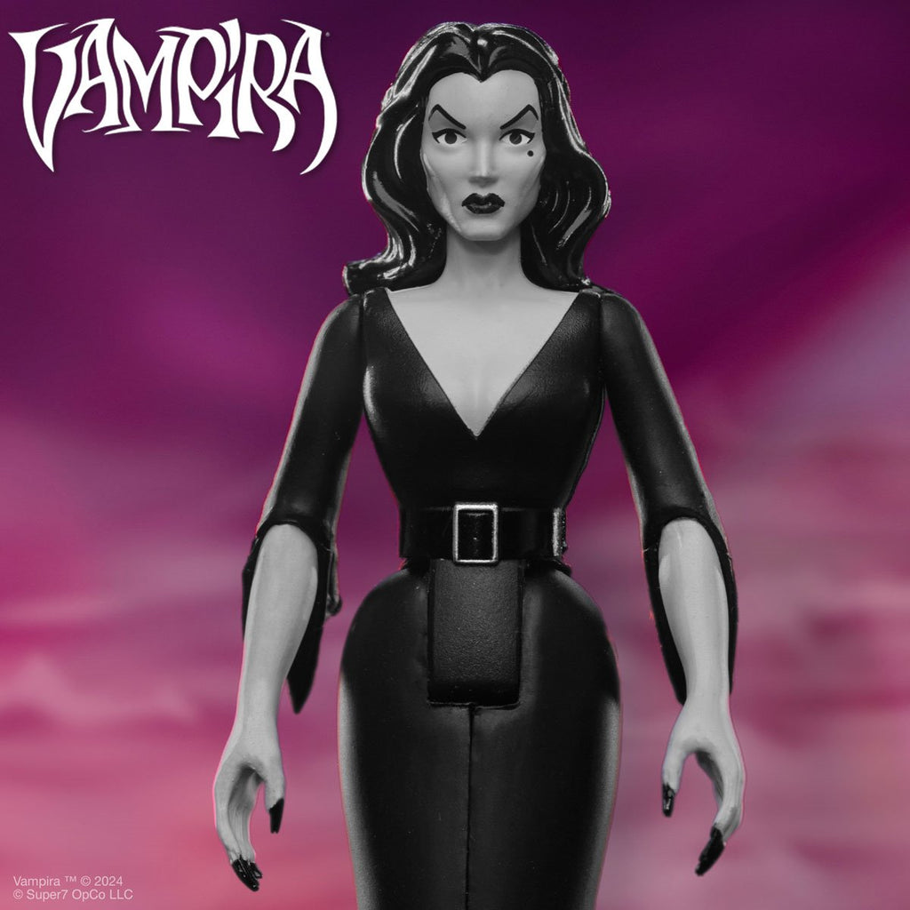 Vampira (Plan 9 Grayscale) 3 3/4-Inch ReAction Figure