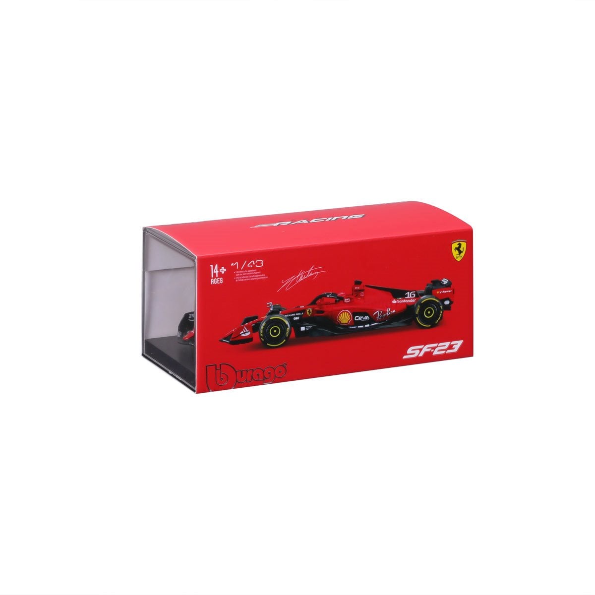 Formula 1 Ferrari SFR SF-23 Charles Leclerc #16 with Helmet (2023) Die-Cast Metal 1:43 Scale Vehicle