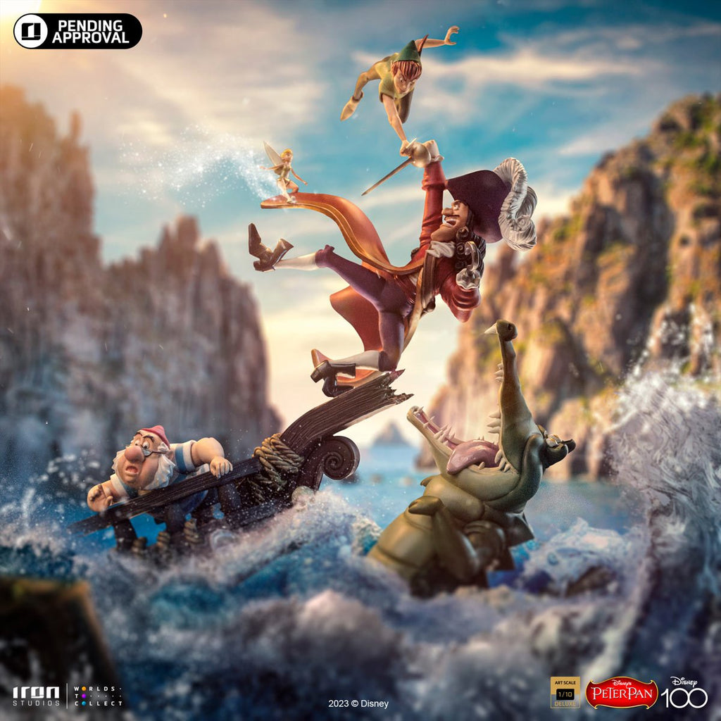 Peter Pan vs Hook Deluxe 1:10 Art Scale Limited Edition Statue