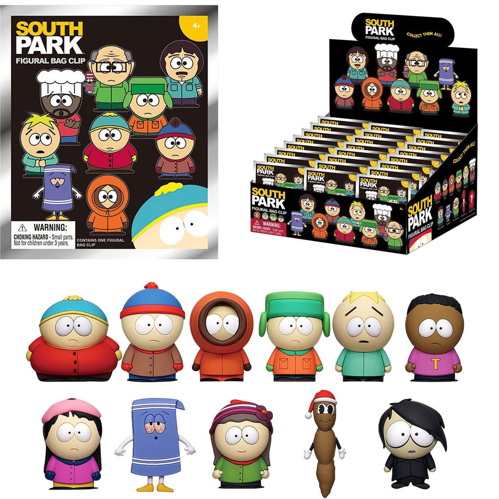 South Park 3D Foam Bag Clip Random 6-Pack
