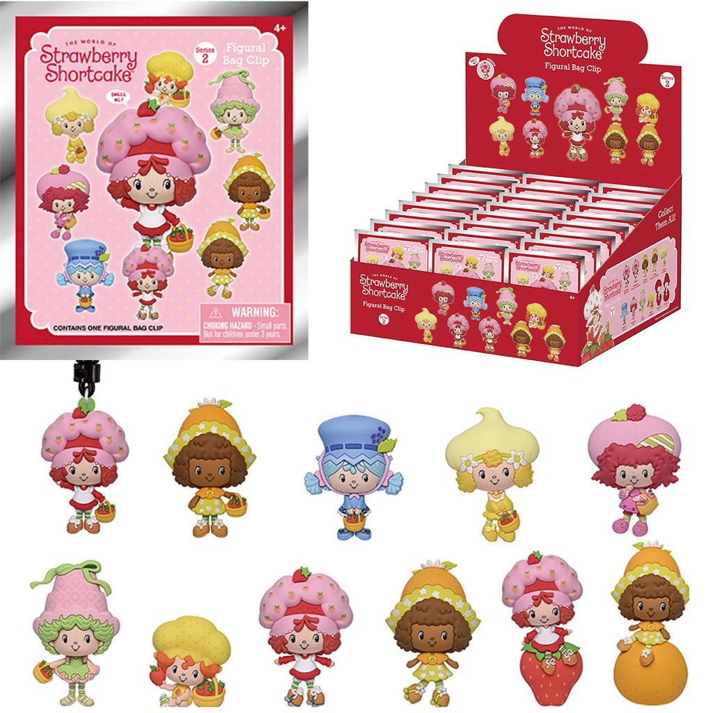 Strawberry Shortcake Series 2 3D Foam Bag Clip Random 6-Pack