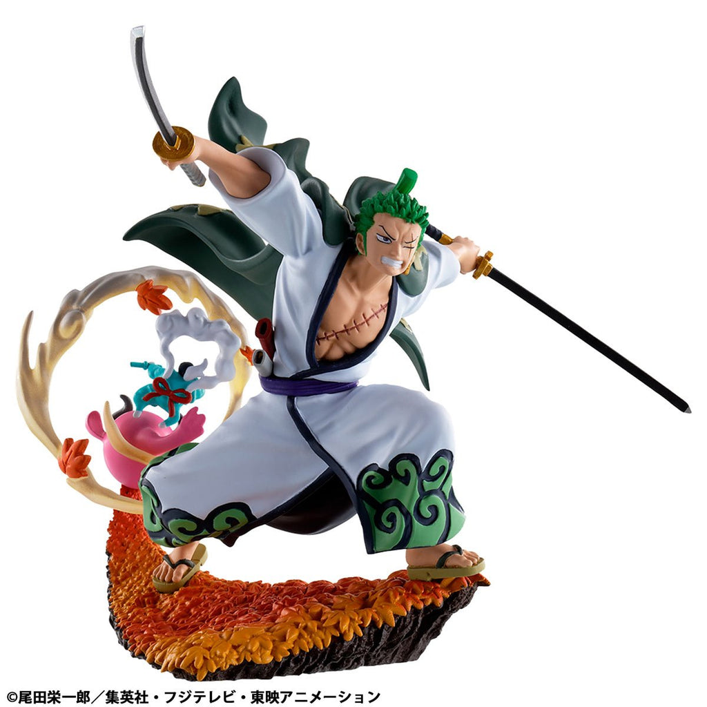 One Piece Wanokuni Logbox Re Birth Vol. 3 Petitrama Mini-Figure 4-Pack Display - Reissue