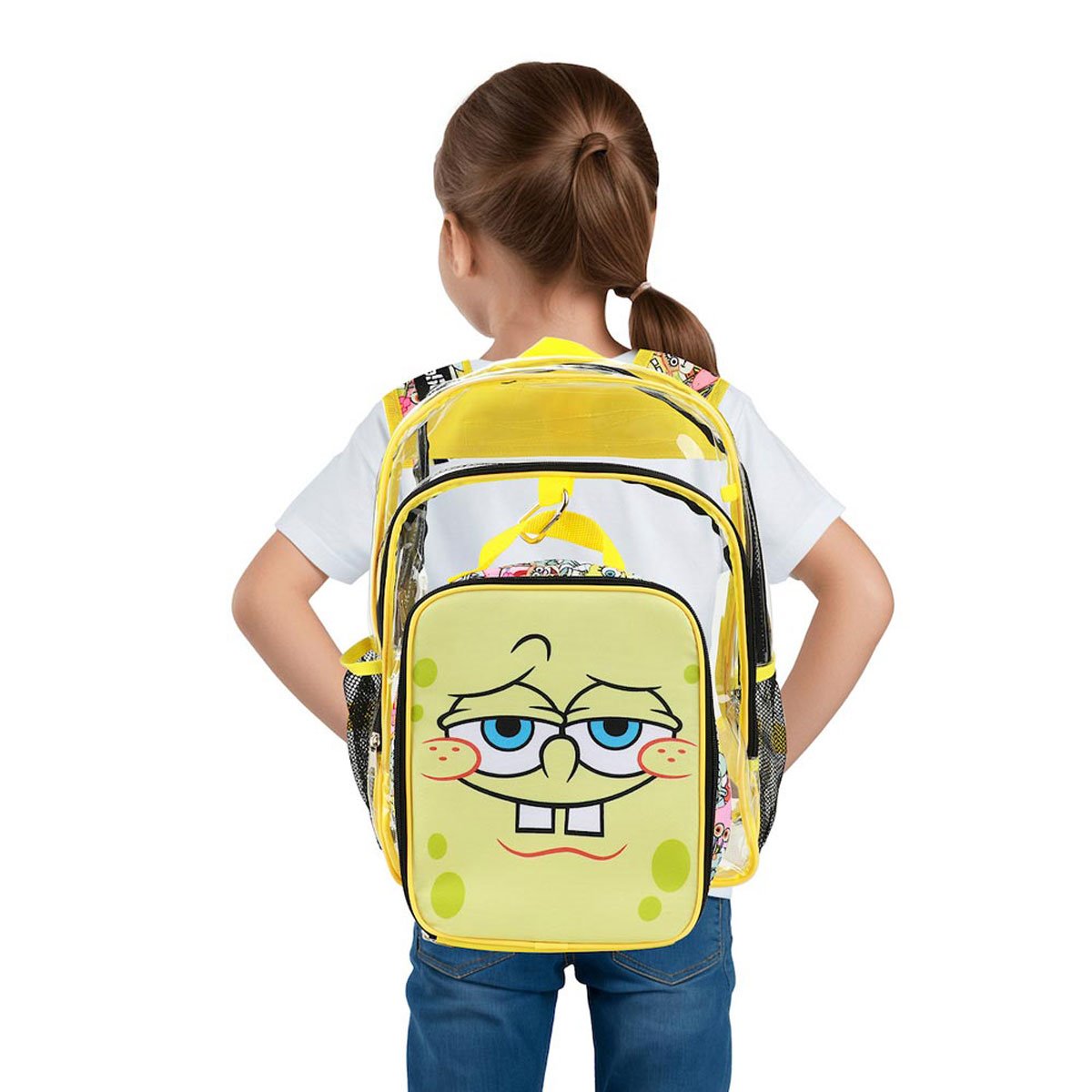 SpongeBob SquarePants Clear Youth Backpack 5-Piece Set