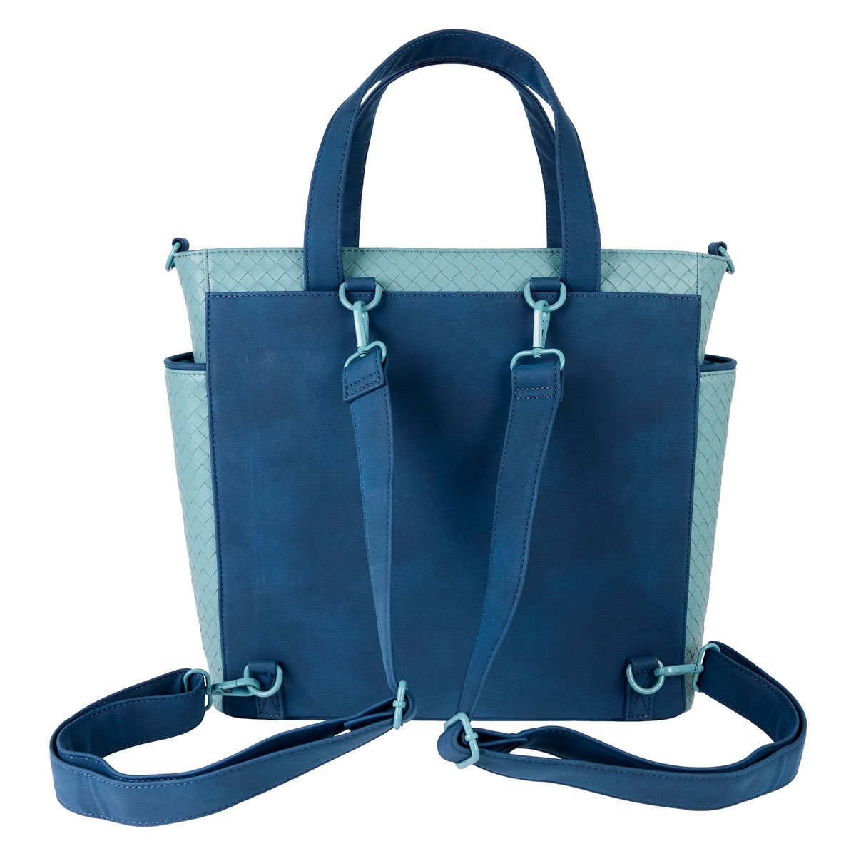 Lilo & Stitch Suede Stitch with Flowers Convertible Tote Bag