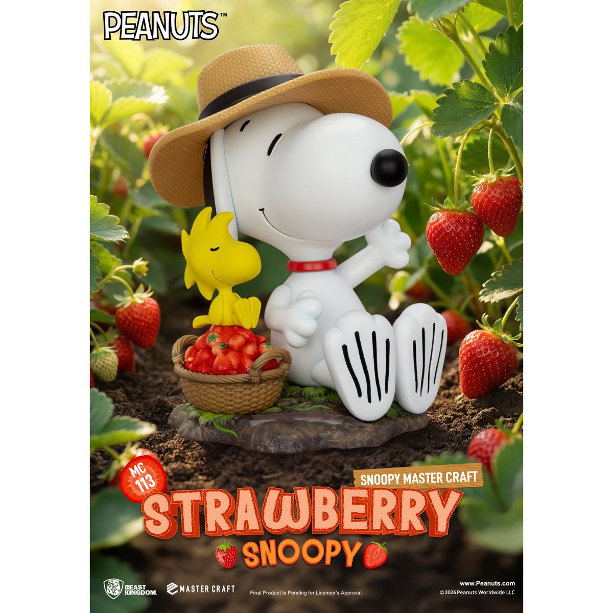 Peanuts Snoopy Strawberry Snoopy MC-113 Master Craft Statue