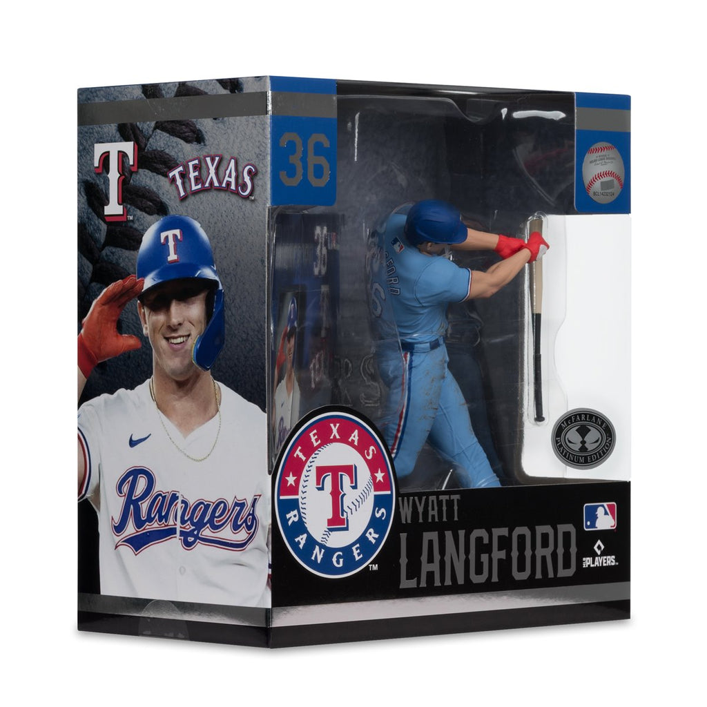MLB SportsPicks Texas Rangers Wyatt Langford 7-Inch Posed Figure