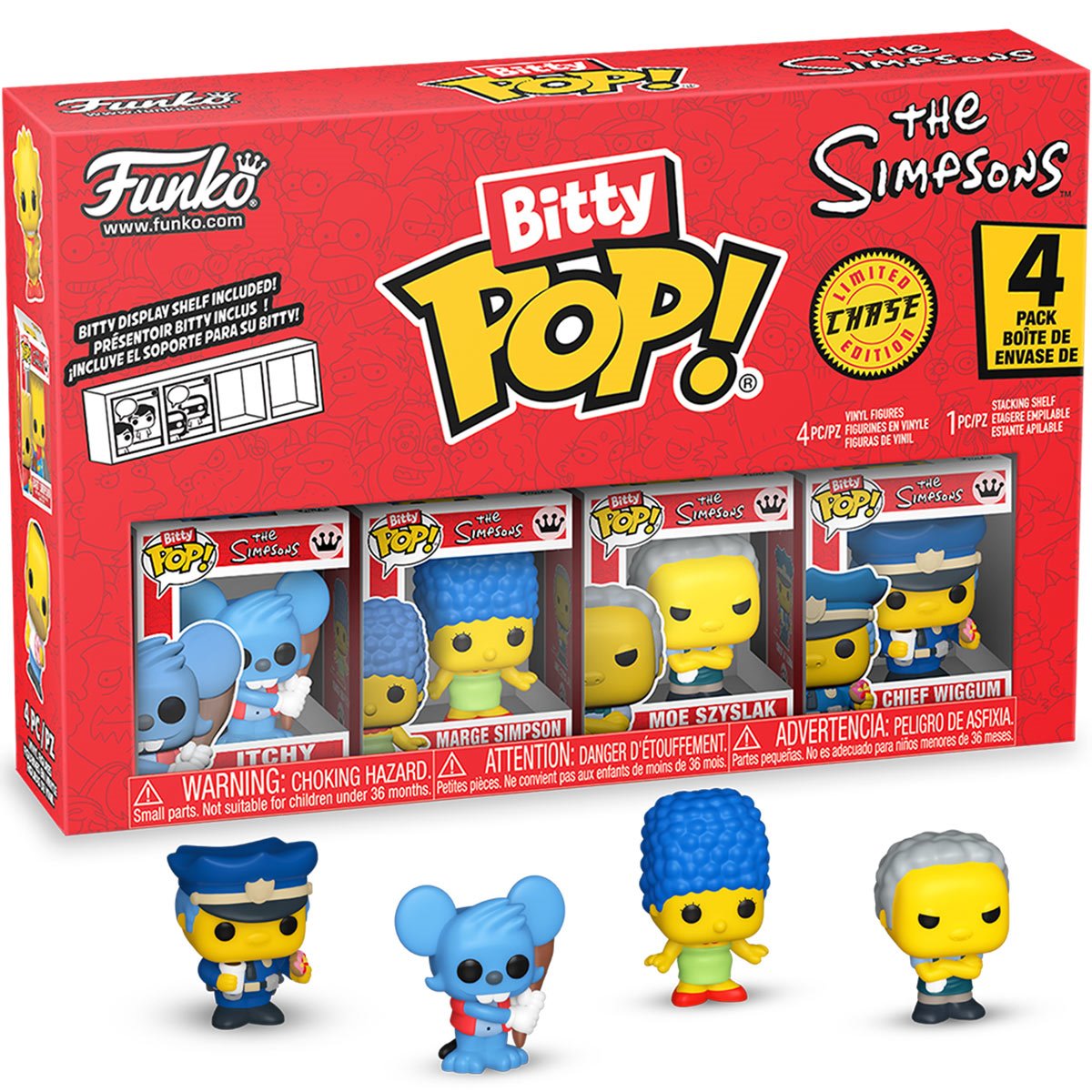 The Simpsons Itchy Funko Bitty Pop! Mini-Figure 4-Pack
