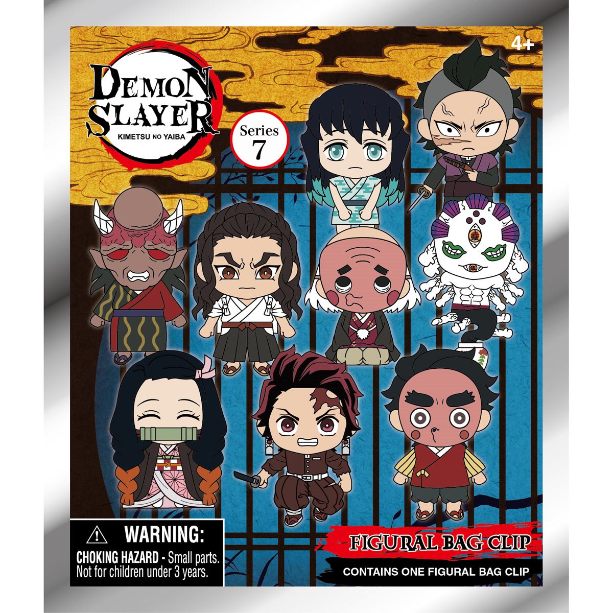 Demon Slayer Series 7 3D Foam Bag Clip Display Case of 24