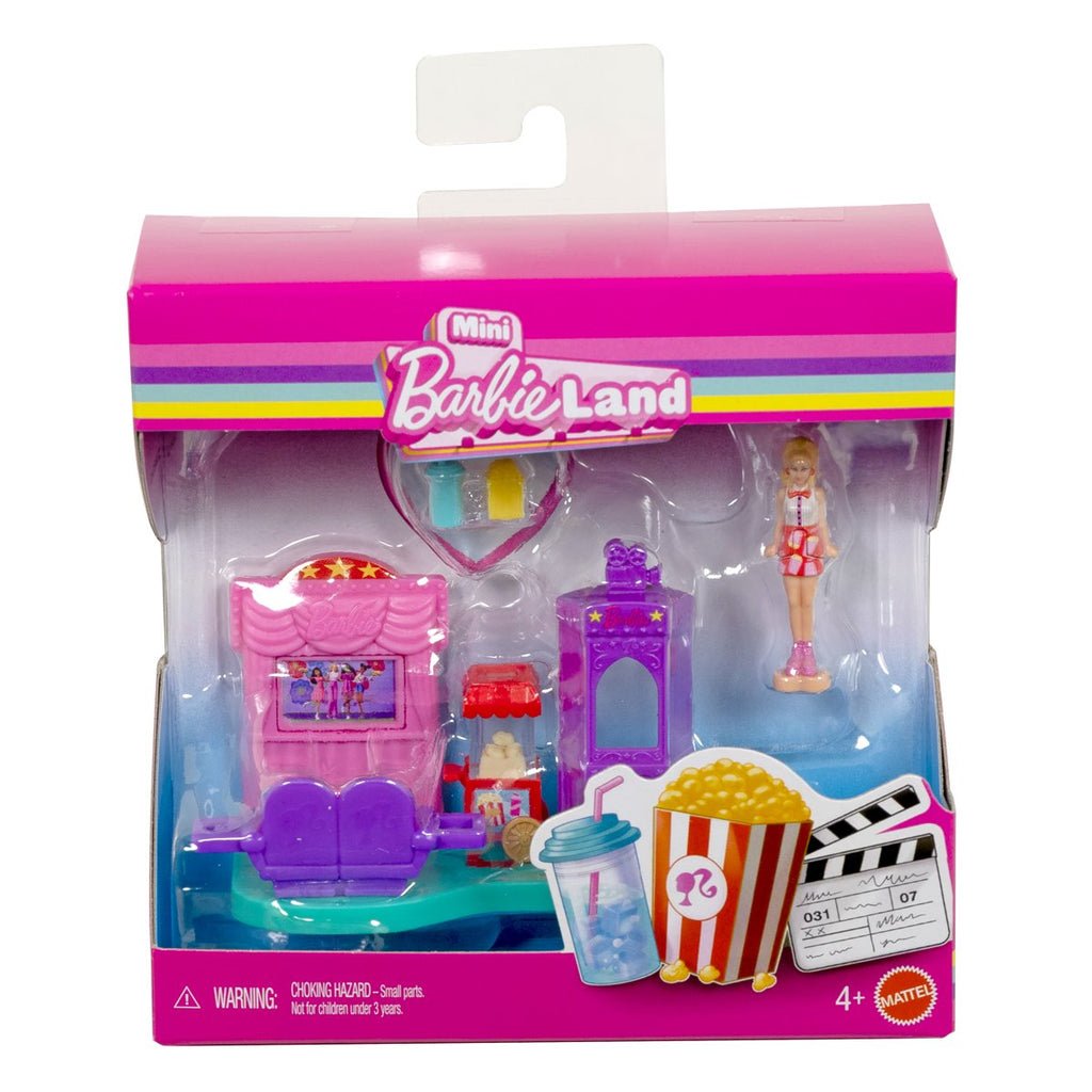 Mini BarbieLand Doll and Playset Display Case of 8