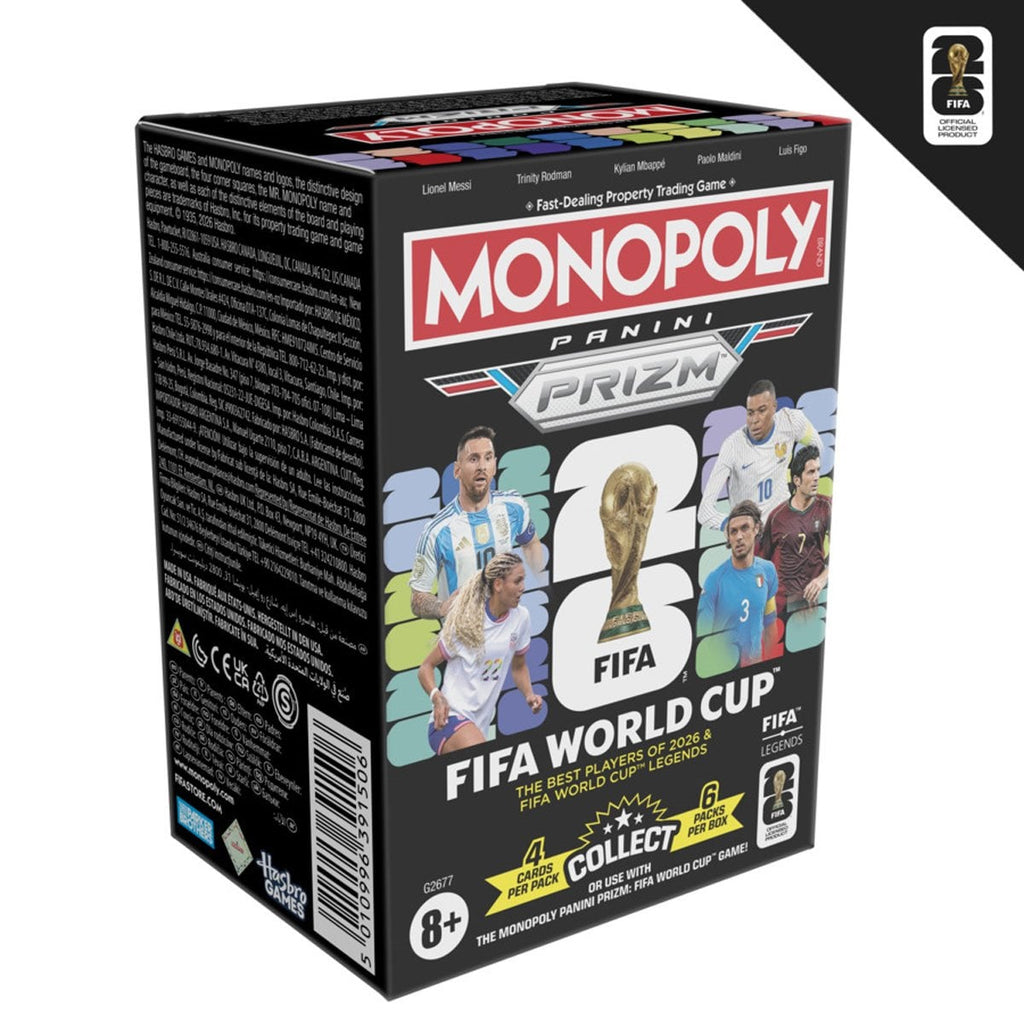 Monopoly Panini Prizm: FIFA World Cup Soccer Trading Cards Booster Box (6 packs per box)