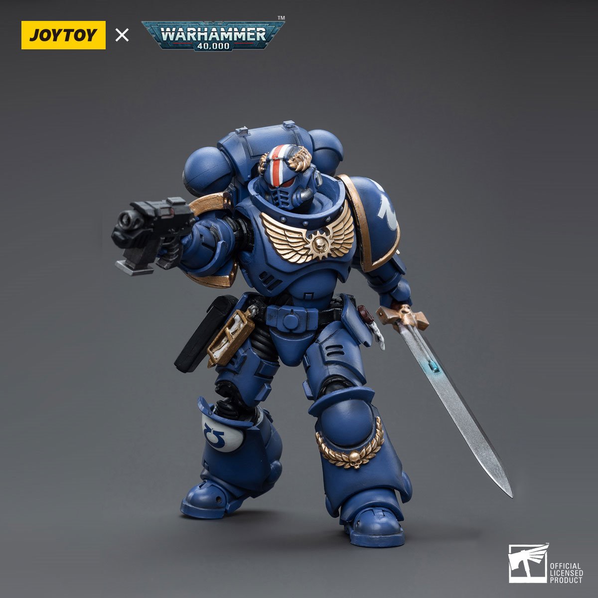 Joy Toy Warhammer 40,000 Ultramarines Primaris Lieutenant Argaranthe 1:18 Scale Action Figure