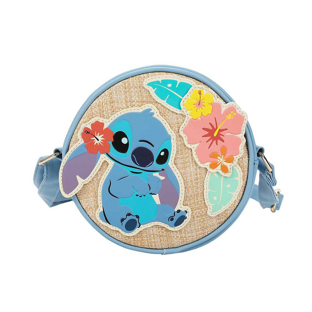 Lilo and Stitch Stitch Tropical Woven Crossbody Bag