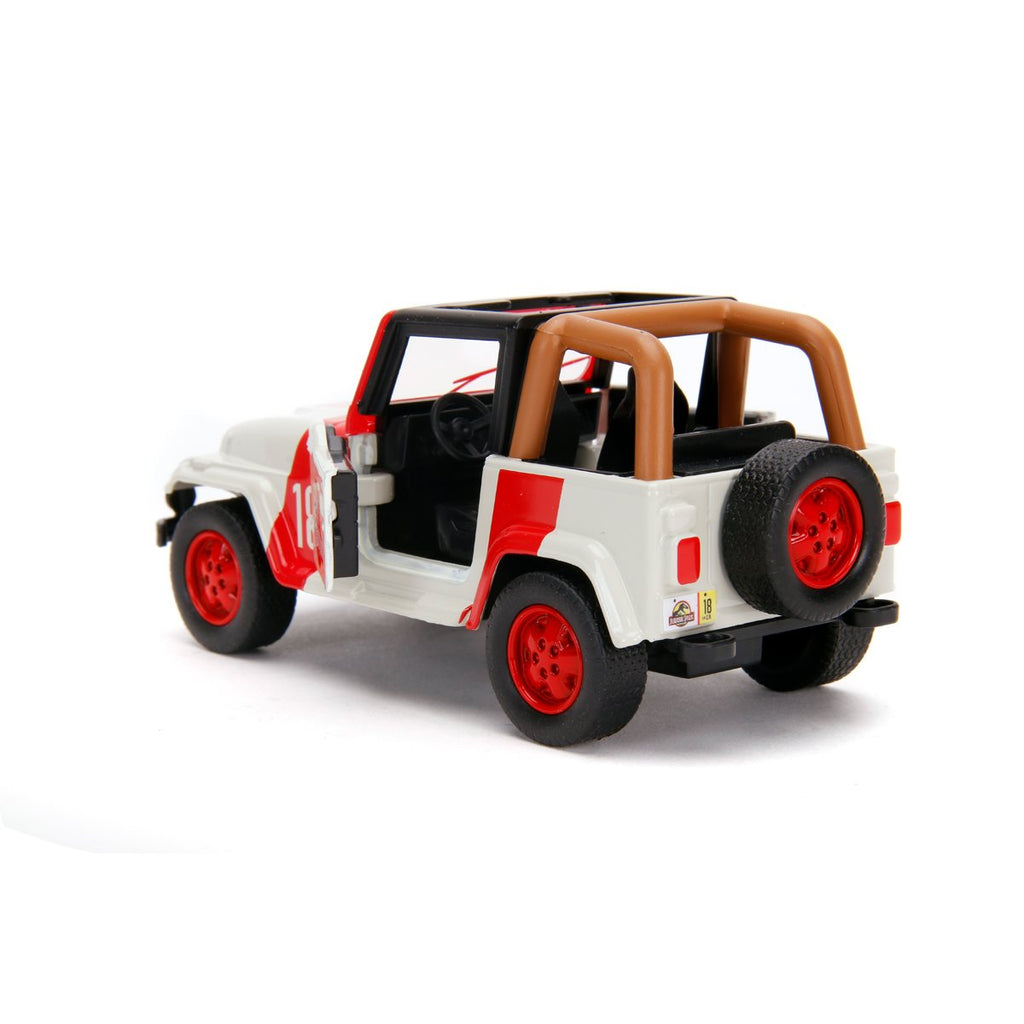 Jurassic World 1992 Jeep Wrangler 1:32 Scale Die-Cast Metal Vehicle