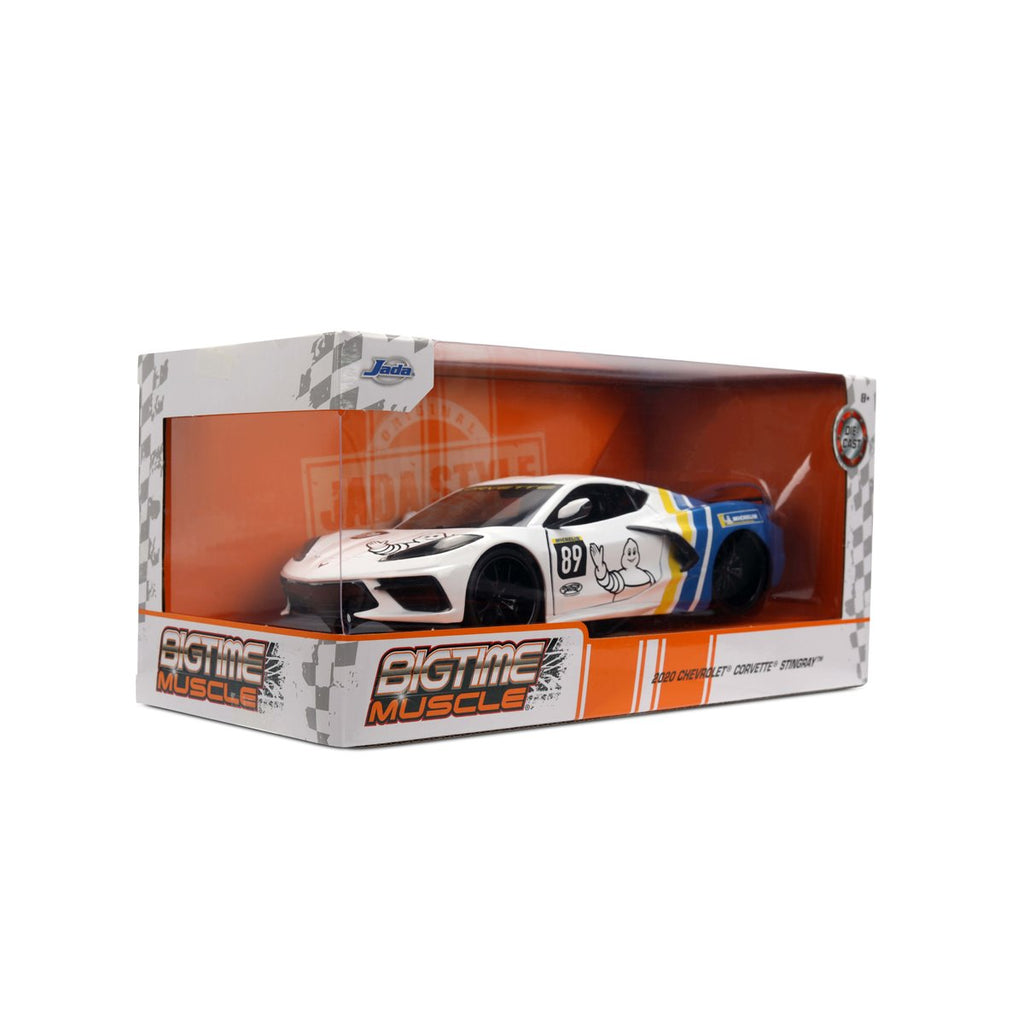 Bigtime Muscle 2020 Chevrolet Corvette Stingray 1:24 Scale Die-Cast Metal Vehicle