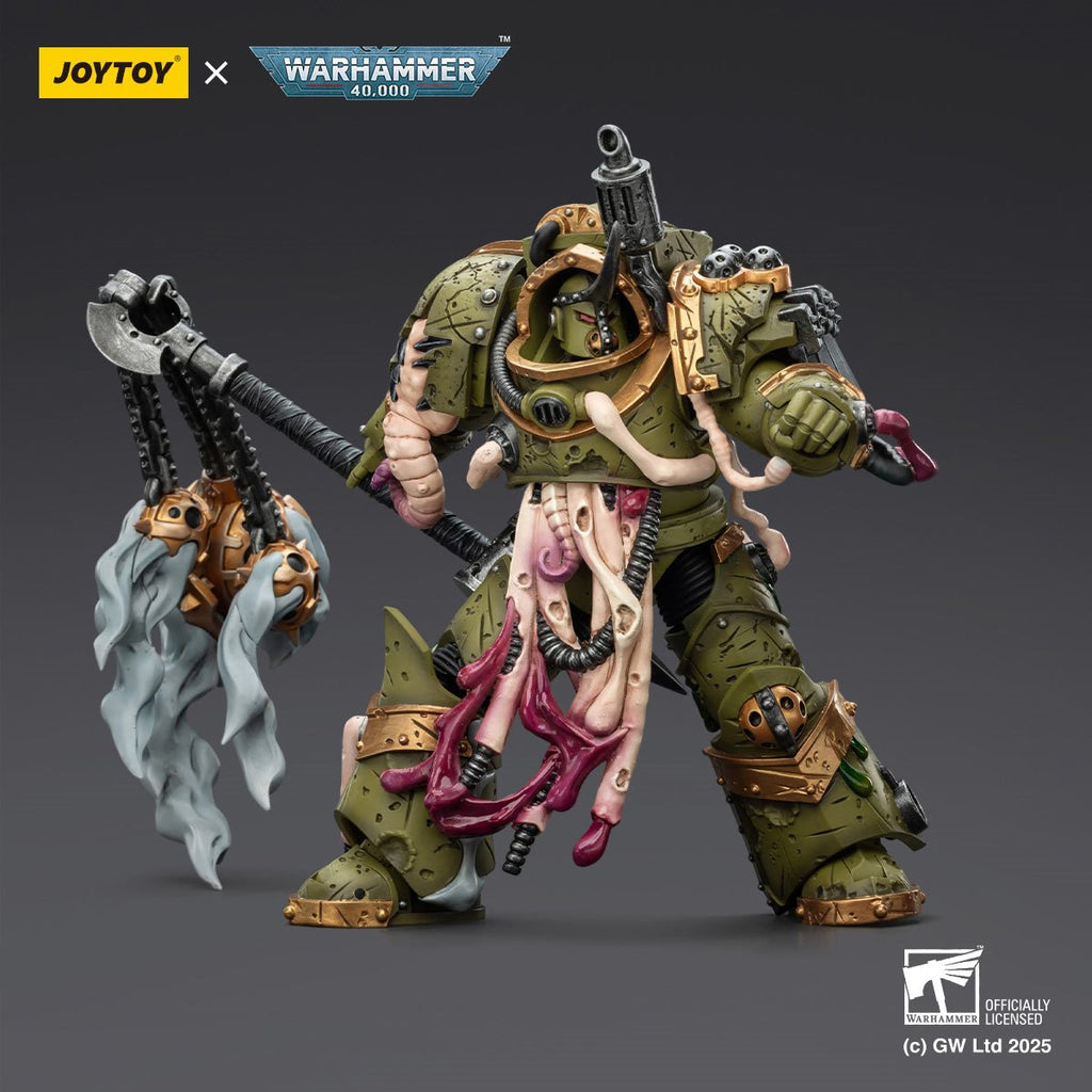 Joy Toy Warhammer 40,000 Death Guard Blightlord Terminator 2 with Flail of Corruption 1:18 Scale Action Figure