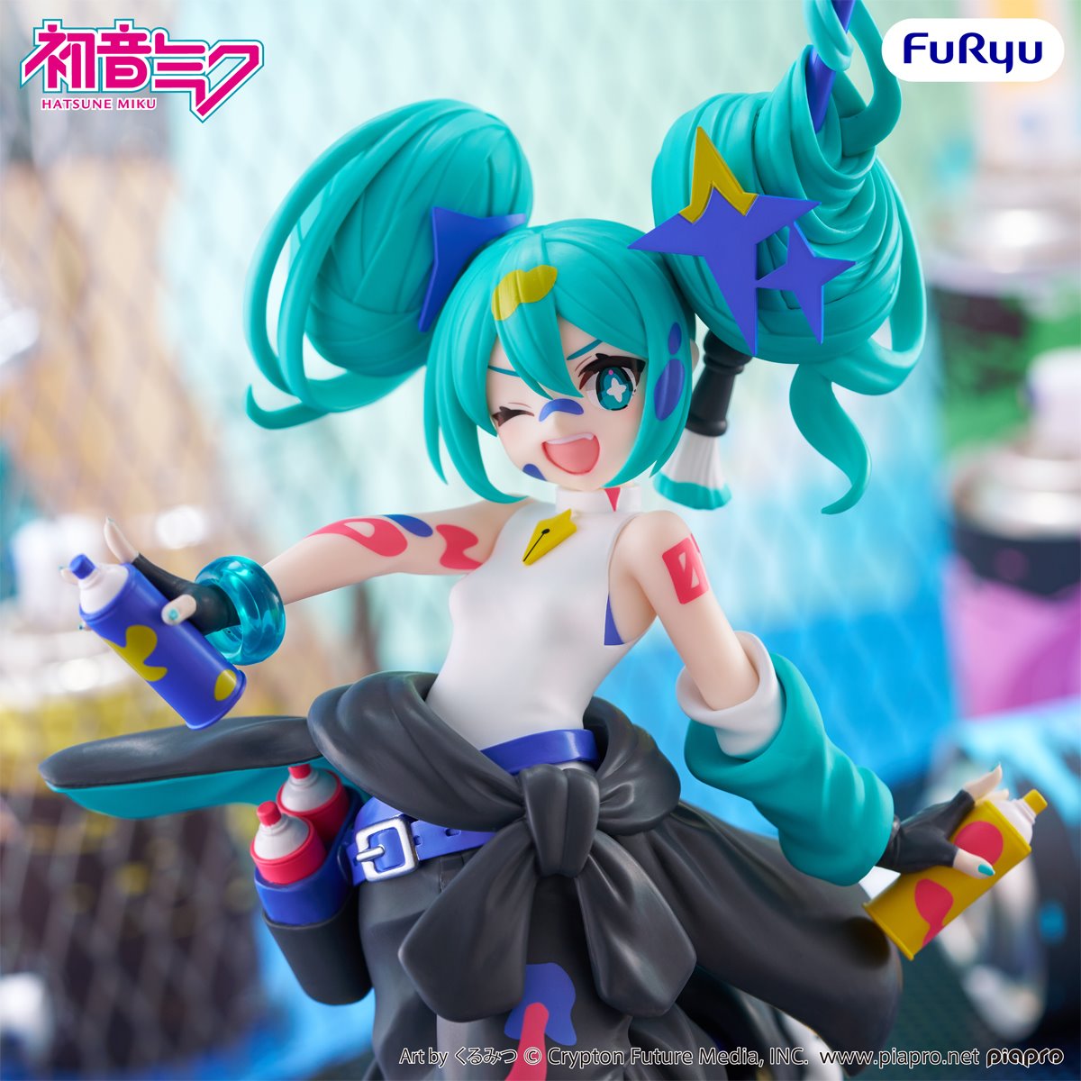 Vocaloid Hatsune Miku Paint Girl Another Color Muchute Statue