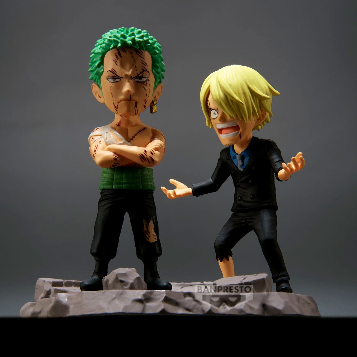 Roronoa Zoro and Sanji Nothing At All World Collectable Figure Log Stories Statue