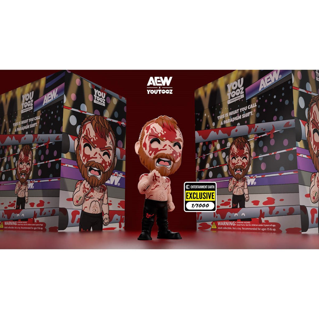 AEW Collection Bloody Jon Moxley Variant Vinyl Figure #9 - Entertainment Earth Exclusive