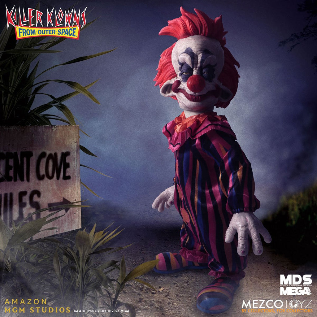 Killer Klowns From Outer Space Rudy with Sound Mezco Designer Series Mega-Scale 15-Inch Doll