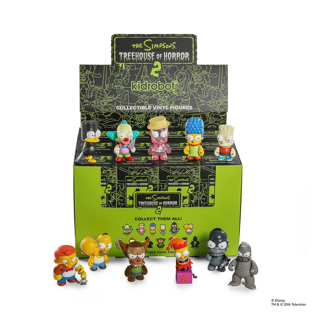 The Simpsons Treehouse of Horror Series 2 3-Inch Vinyl Mini-Figure Blind Box Display Tray of 24