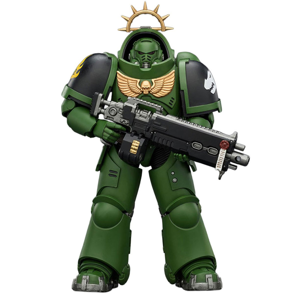 Joy Toy Warhammer 40,000 Space Marines Game Edition Salamanders Intercessor Bolt Rifle & Pistol 1:18 Scale Action Figure