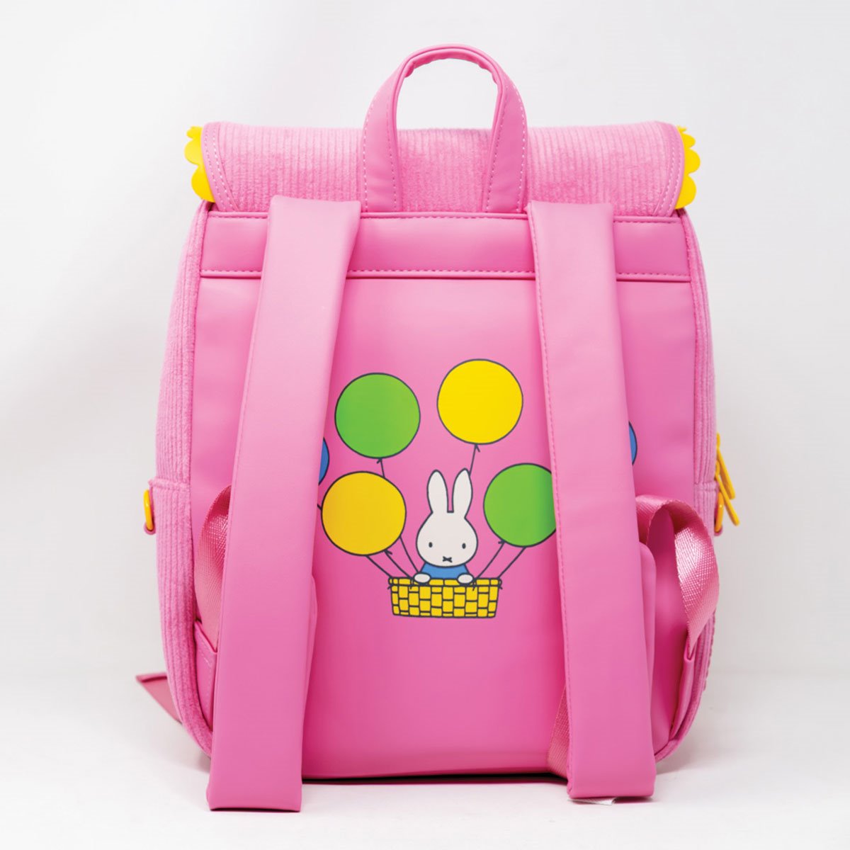 Miffy Corduroy and Faux Leather Pin Trading Backpack