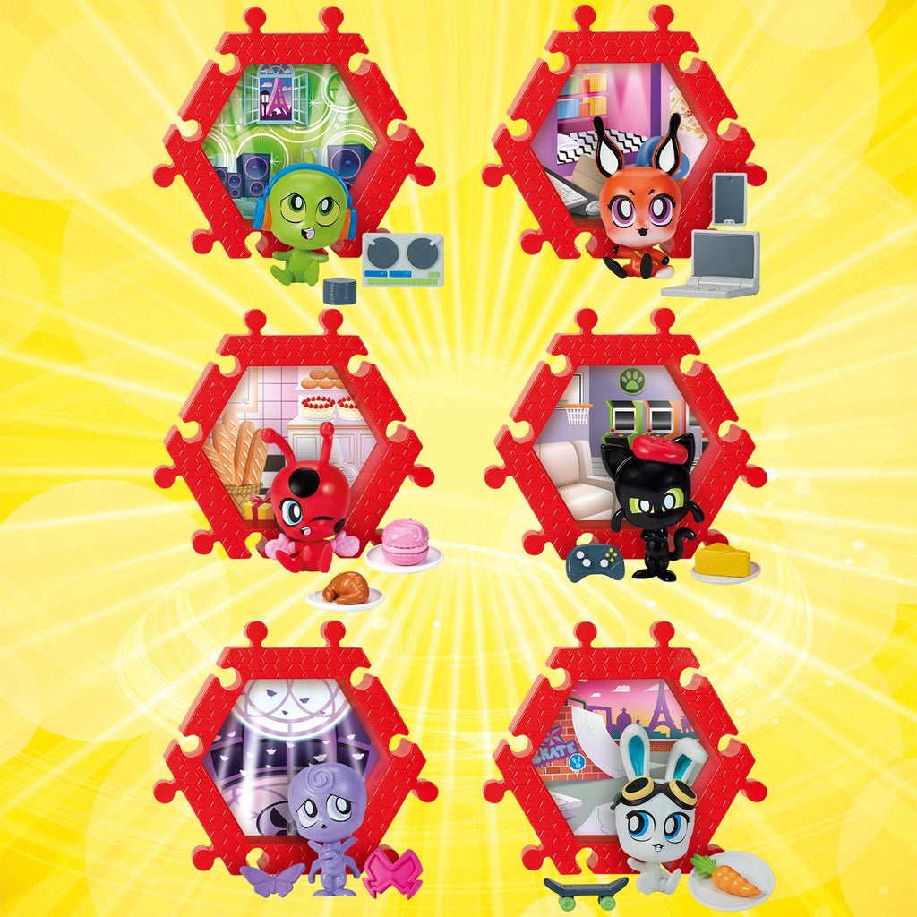 Miraculous Ladybug Miracle Stack Shack Surprise Mini-Figure Case of 16