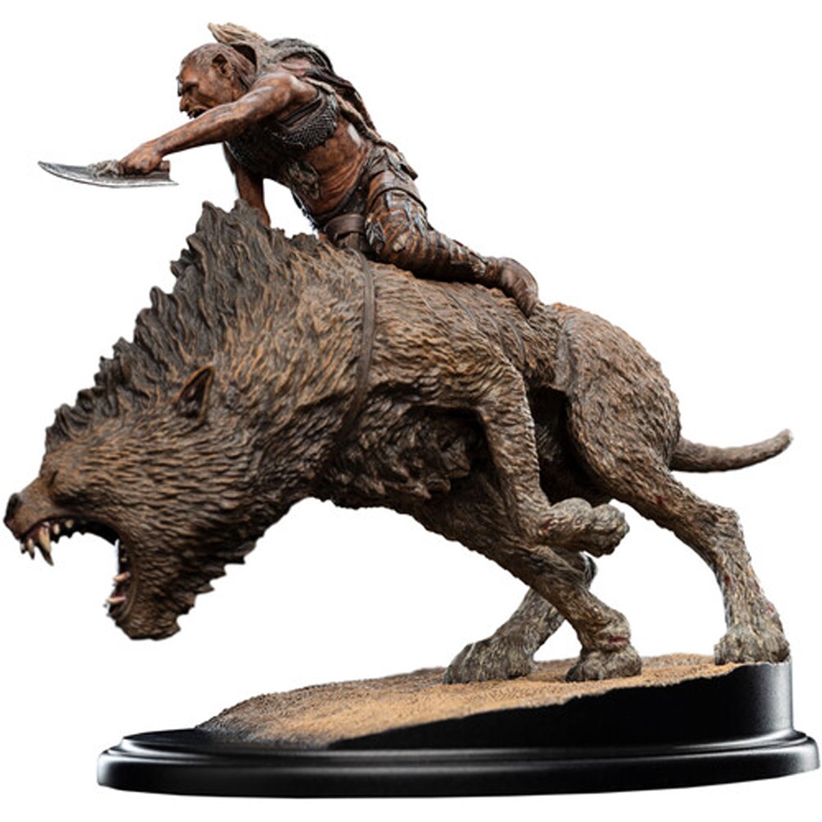 The Lord of the Rings Trilogy Sharku on Warg Miniature Polystone Statue