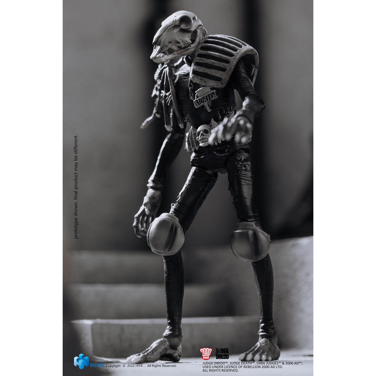 Judge Dredd Judge Mortis Black and White Exquisite Mini Series 1:18 Scale Action Figure