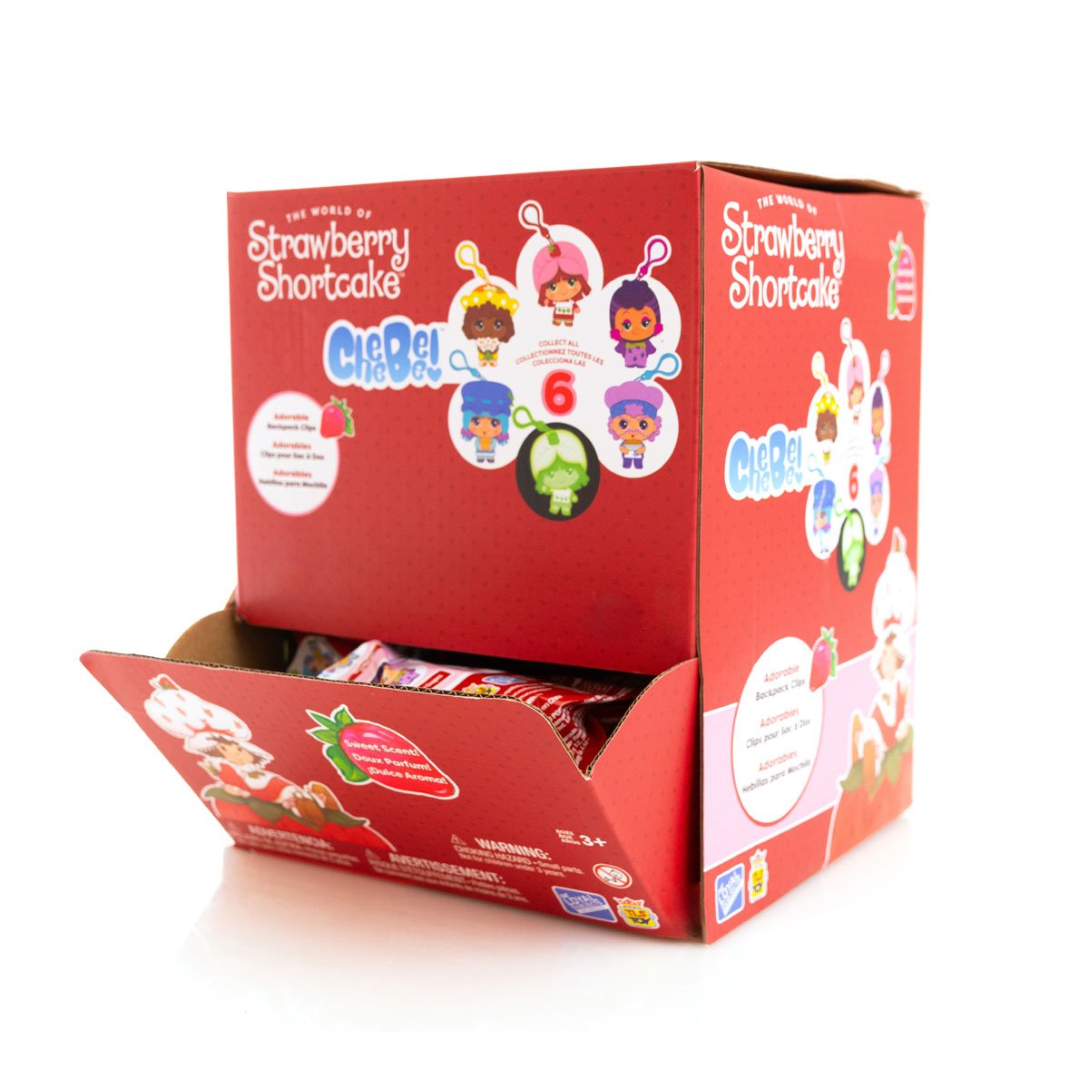 Strawberry Shortcake 2 1/2-Inch CheeBee Key Chain Random 6-Pack