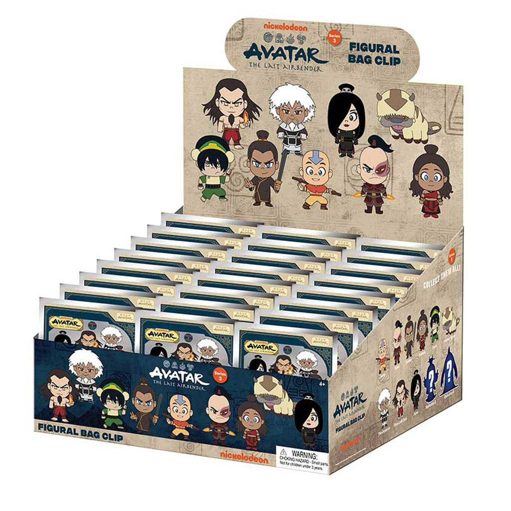 Avatar: The Last Airbender Series 3 3D Foam Bag Clip Random 6-Pack
