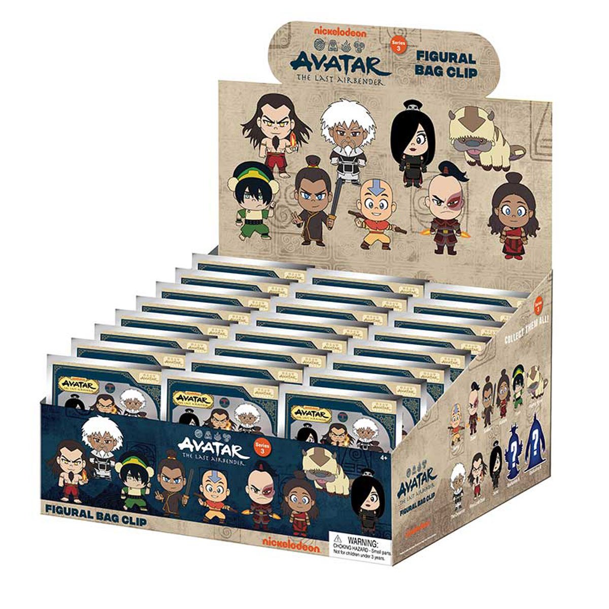 Avatar: The Last Airbender Series 3 3D Foam Bag Clip Random 6-Pack