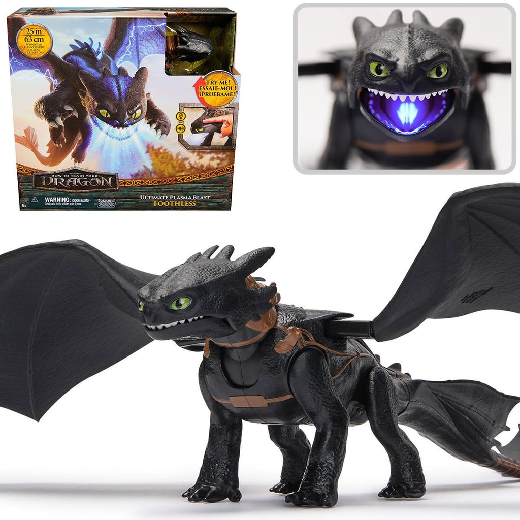How to Train Your Dragon Toothless Ultimate Plasma Blast Light-Up Action Figure with Sound