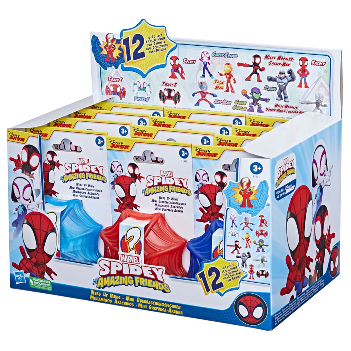 Spidey and His Amazing Friends Webs Up 2 1/2-Inch Mini-Figures Wave 1 Case of 12