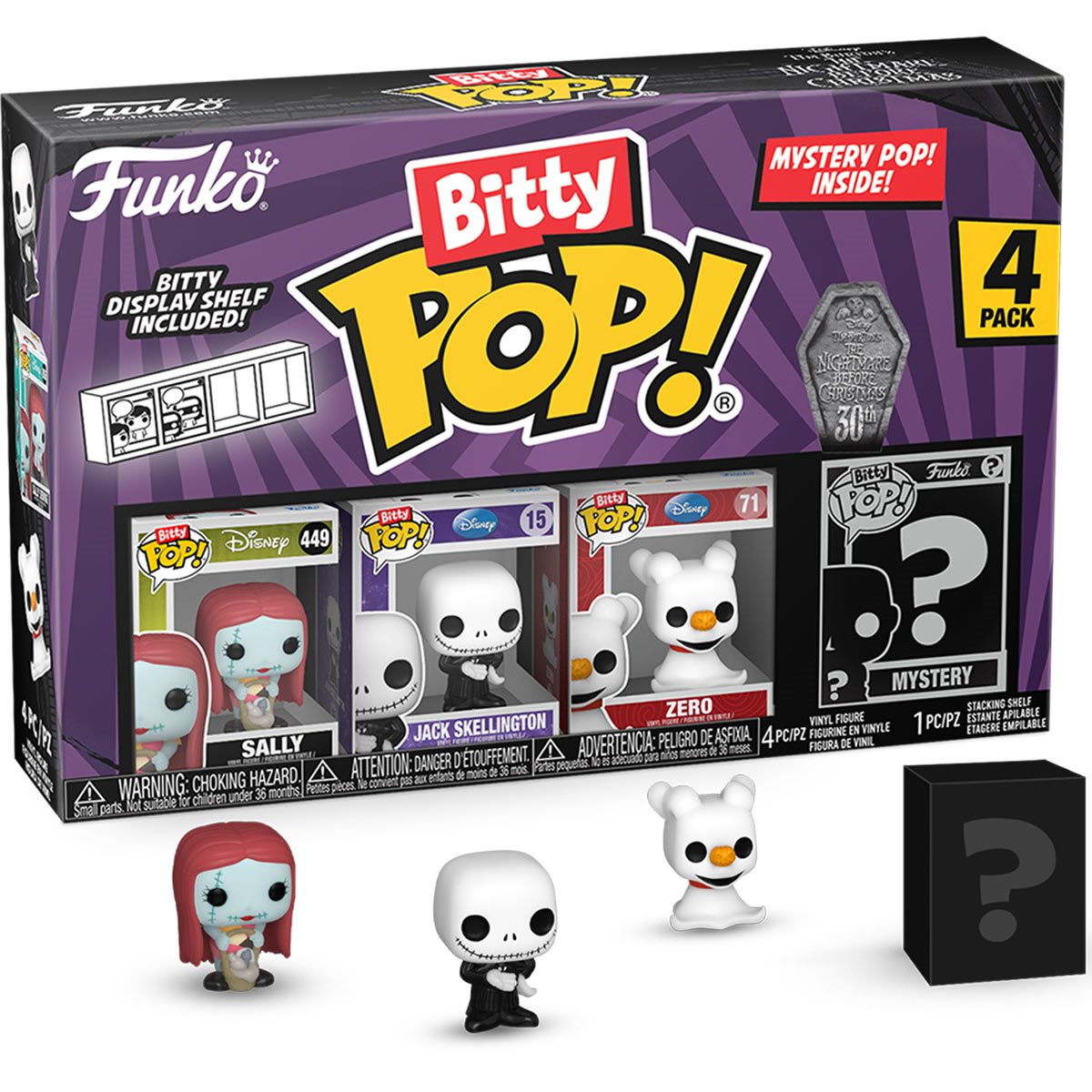 The Nightmare Before Christmas Sally Funko Bitty Pop! Mini-Figure 4-Pack