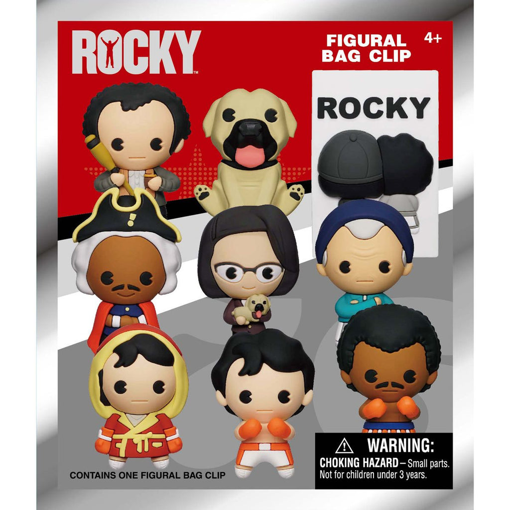 Rocky 3D Foam Bag Clip Display Case of 24