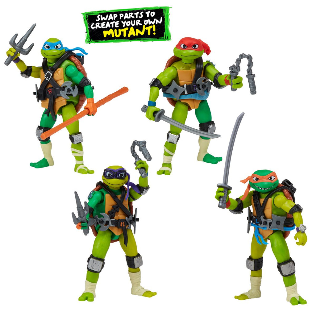 Tales of the Teenage Mutant Ninja Turtles Mix N Match Turtles Action Figure 4-Pack