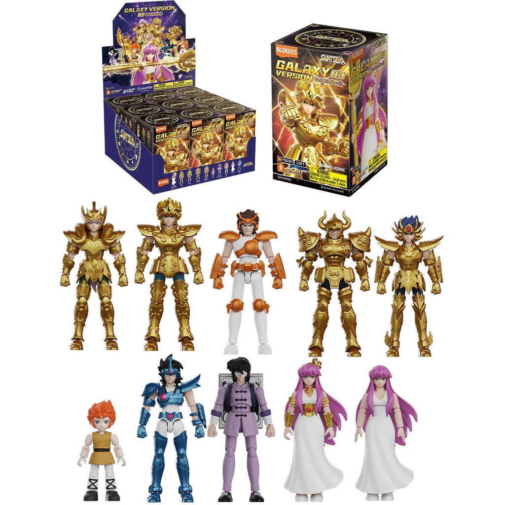 Saint Seiya Galaxy Version 3 Gold Zodiac GV03 Blokees Blind Box Model Kit Case of 9
