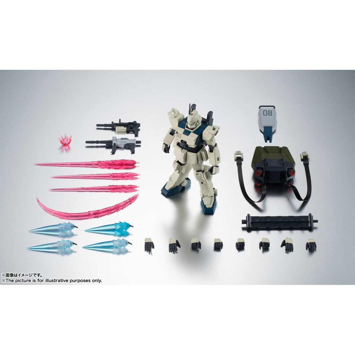 Mobile Suit Gundam The 08th MS Team RX-79(G)Ez-8 Gundam Ez-8 Side MS Version A.N.I.M.E. The Robot Spirits Action Figure
