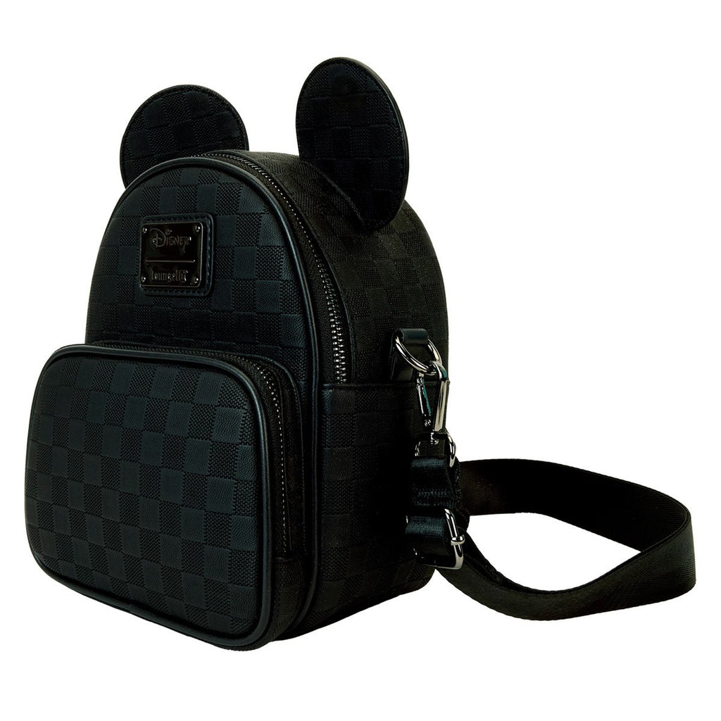 Disney Mickey Ear Checkerboard Convertible Crossbody